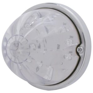 17 LED Flush Mount Watermelon Light Kit W/ Reflective Inner Housing - Amber LED/ Clear Lens