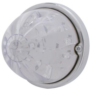 17 Diode Red LED Flush Mount Light Kit W/ Watermelon Style Clear Lens