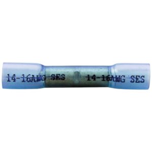 16-14 Gauge Blue Heat Shrink Butt Connector - Pack Of 25