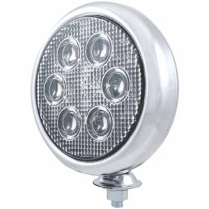 5 Inch 6 Diode LED Chrome Work Light W/ 750 Lumens & Clear Lens