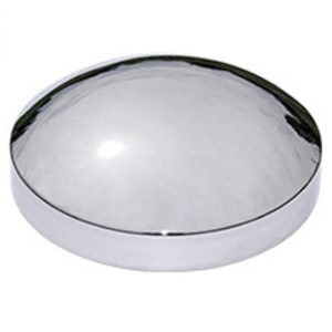 Stainless Steel Rear Baby Moon Hub Cover For 8.5 Inch Axle Diameter With .75 Inch Studs