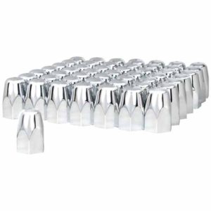 1.5 X 2.75 Inch Chrome Plastic Tall Push-On Nut Cover - 60 Pack