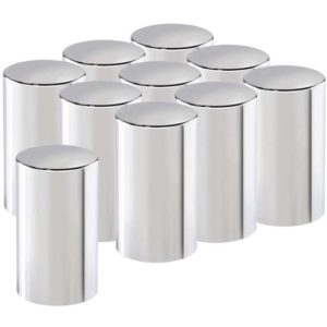 33MM Cylinder Style Thread-On Hub Pilot Nut Covers - 10 Pack