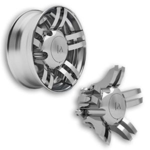 Chrome Spyder Drive Hub Cover For Most 22.5 Inch Wheels