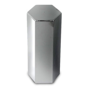 33MM X 5 Inch Chrome Plastic Hex Flat Top Push-On Lug Nut Cover