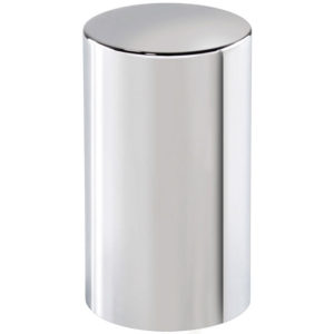 33MM X 3.5 Inch Chrome Plastic Cylinder Push-On Nut Cover For Hub Pilot