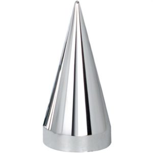 33MM X 4.5 Inch Chrome Plastic X Spike Nut Cover, Thread On - 10 Pack
