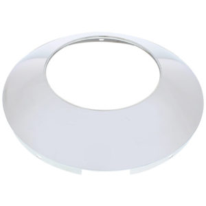 Chrome Front Hubcap With Hubometer Hole & 7/16 Inch Lip For 4, 5, & 6 Notched Hubs