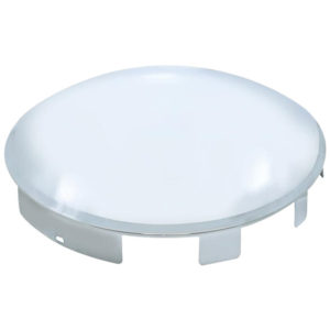 Chrome Dome Front Hubcap W/ 1 Inch Lip & 6 Uneven Notches