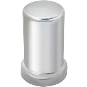1.5 X 3.375 Inch Chrome Plastic  Cylinder Shape Push-On Nut Cover