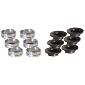 2 Piece External Sleeve Set For Dual Steel Wheels - 1.00-1.063 Inch Wheel Hole - Pack Of 6