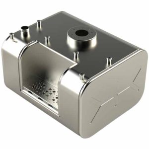 BESTfit 50 Gallon Aluminum Rear Fill Diesel Fuel Tank W/ Step For GMC Passenger Side