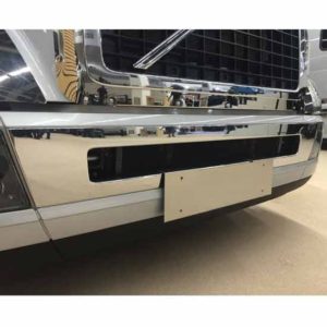 Stainless Steel Bumper Center Accent Trim Volvo VNL Gen II & Gen III