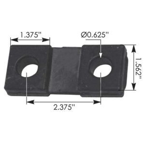 Mid-Point Mount Radiator Insulator For Volvo VNL, VHD, VNM & VNX