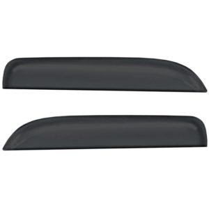 Black Chop Top Side Window Deflectors For Volvo VNL Gen II & VNM