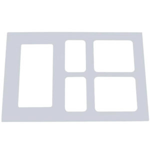 Stainless Steel Switch Panel Trim W/ Gauge For Volvo VN & VT Series