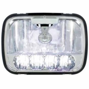 5 X 7 Inch High Power 5 Diode LED Crystal Headlight With High/Low Beam Function