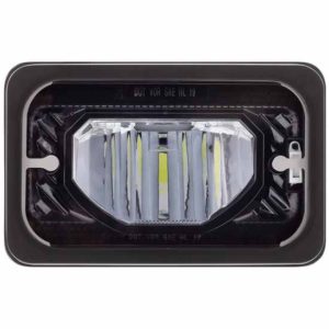 4 X 6 Inch Blackout LED Heated Low Beam Headlight With Ambient Thermostat Heat Activation