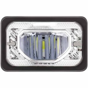 4 X 6 Inch Heated Low Beam LED Headlight W/ Ambient Thermostat Heat Activation