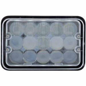 4 X 6 Inch High Power 15 Diode Dual Function LED Projection Headlight - Off Road Use Only