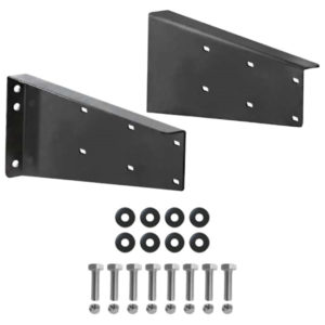20.2 Inch Black Powder-Coated Steel Horizontal Bracket Set For Bawer Black Poly Tool Boxes