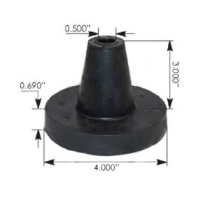 Poly Hood Cone  Replaces A17-10464-001 For Freightliner FLD