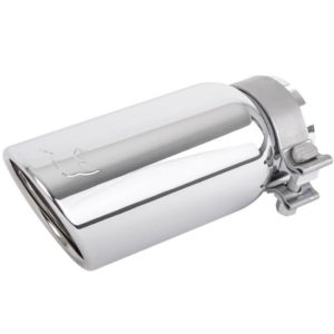 2.25 ID X 3 OD X 10 OAL Chrome-Plated Steel Exhaust Tips