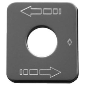 Rockwood Stainless Steel Arrows Switch ID Plate For Kenworth