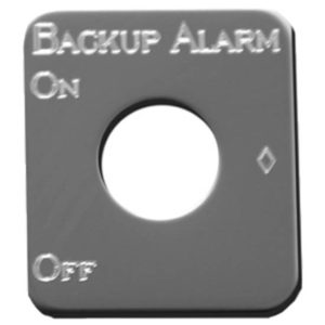 Rockwood Stainless Steel Backup Alarm Switch ID Plate For Kenworth