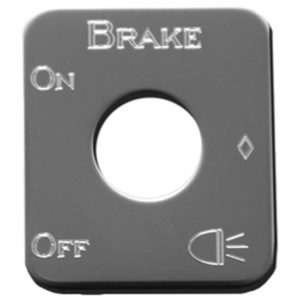 Rockwood Stainless Steel Brake Switch ID Plate