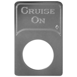 Rockwood Stainless Steel Cruise On Switch Plate For Kenworth