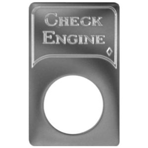 Rockwood Stainless Steel Check Engine Switch Plate For Kenworth