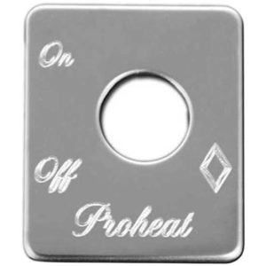 Rockwood Stainless Steel Proheat Switch Plate For Peterbilt