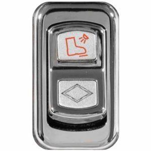 Rockwood Chrome Floor Lights Rocker Switch Cover For Peterbilt 2006-Newer