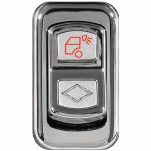 Rockwood Chrome Load Lights Rocker Switch Cover For Peterbilt 2006-Newer