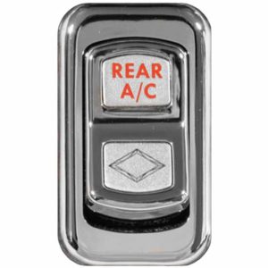Rockwood Chrome Rear AC Rocker Switch Cover For Peterbilt 2006-Newer