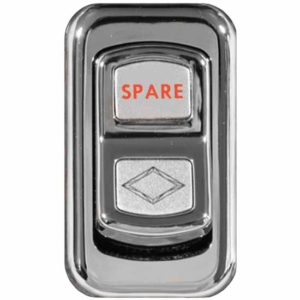 Rockwood Chrome Spare Rocker Switch Cover For Peterbilt 2006-Newer