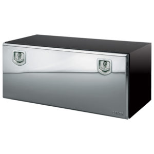 Bawer 18 X 18 X 36 Inch Black Steel Tool Box W/ SS Single Door