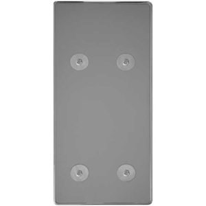 Rockwood Polished Aluminum Seat Base Adapter W/ Decorative Stainless Steel Top Trim Plate, 4 Inch Setback For Peterbilt, Kenworth, Freightliner