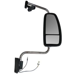 BESTfit Chrome Electric, Heated Mirror Assembly With Bracket For International 9200 Passenger Side