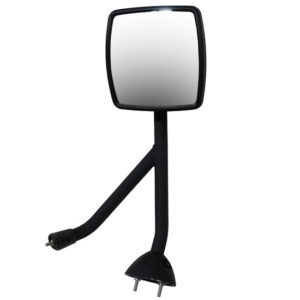 BESTfit Black Hood Mirror W/ Short Bracket For International ProStar Passenger Side