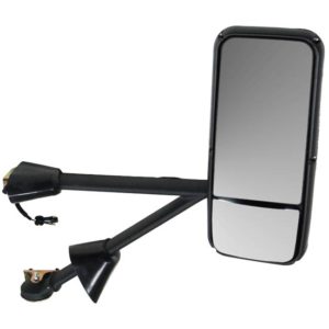 BESTfit Chrome Electric, Heated Mirror Assembly With Brackets Passenger Side For Kenworth T600, T660 & T800